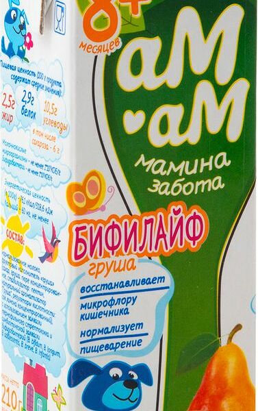 Бифилайф Ам-Ам мамина забота груша 2.5 %