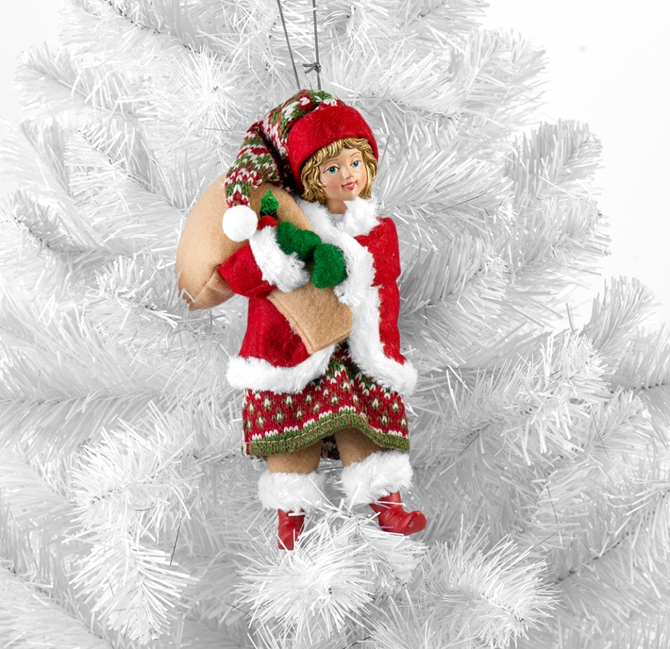 

Игрушка для елки Kurt S. Adler Коллекция Традиции Ребенок с подарками 20 см, в ассортименте