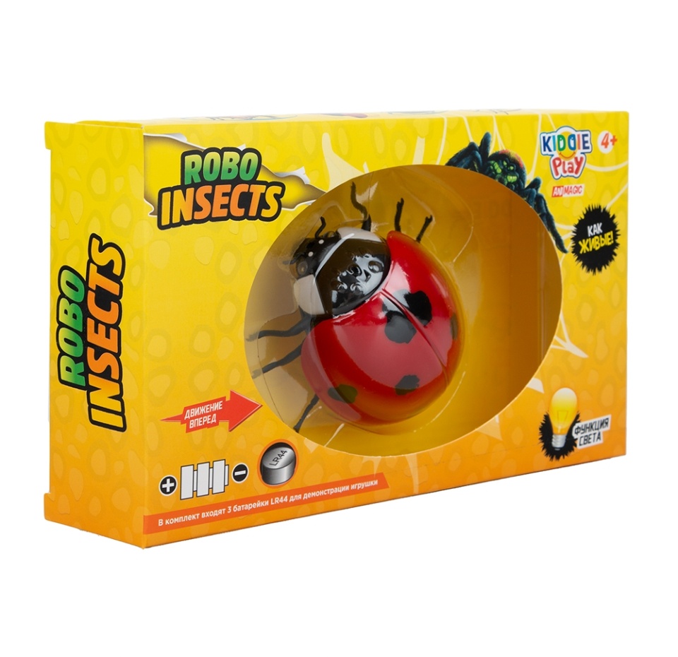 

Игрушка KiddiePlay со встроенным двигателем Божья коровка Animagic, Китай