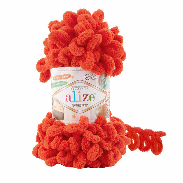 Пряжа Alize 'Puffy' 100г 9м (100% микрополиэстер)(767 гранатовый)