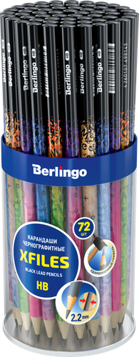 

Карандаш Berlingo xFiles чернографитный, заточенный, 1 шт., в ассортименте