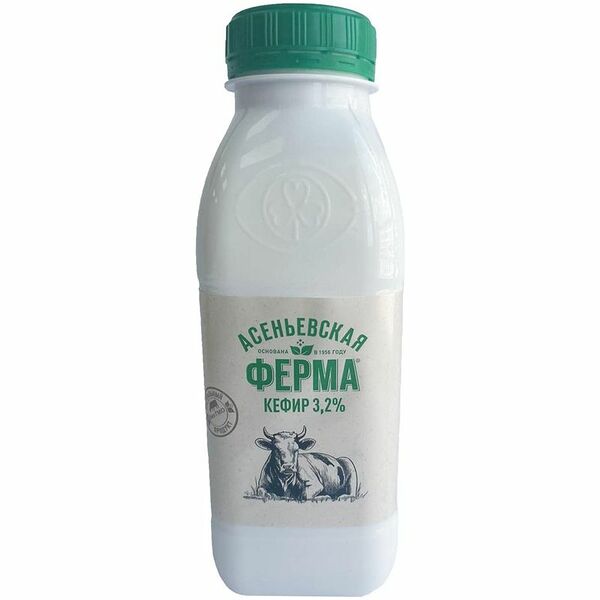 Кефир Асеньевская Ферма 3.2%, 330мл