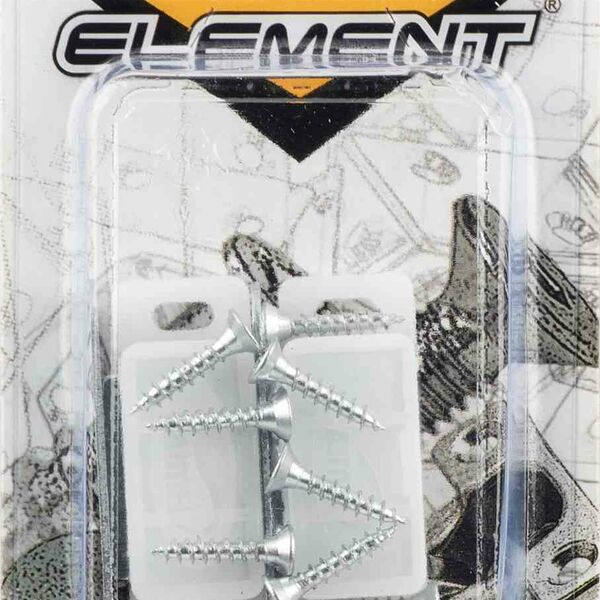 Магнитная защелка с крепежом Element цвет: белый 46х15 мм, 2 шт.