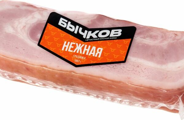 Грудинка Бычков Нежная копчено-вареная