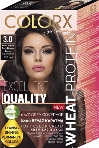 

Краска для волос COLORX 3.0 Темный коричневый, 115мл