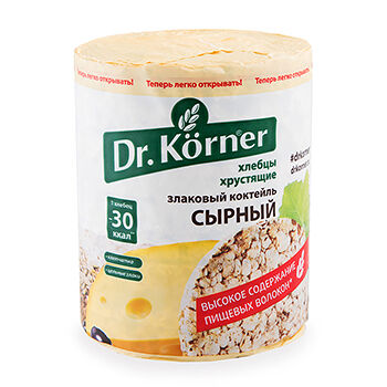 Хлебцы мультизлаковые Dr. Korner злаковый коктейль сырный