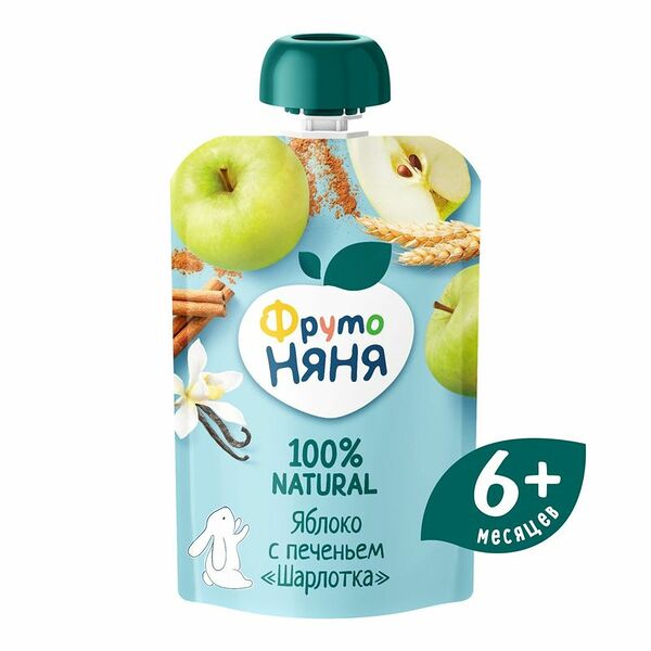 Пюре ФрутоНяня шарлотка, 6+ месяцев