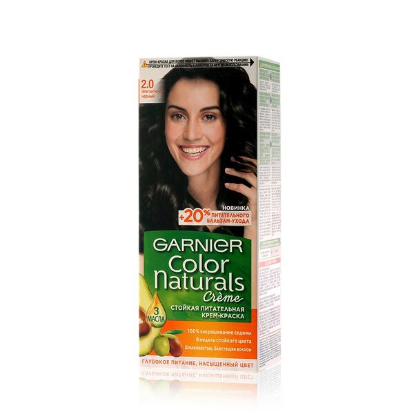Крем-краска для волос Garnier Color Naturals 2.0 Элегантный Черный