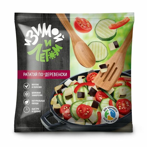 Смесь овощная И зимой и летом Рататуй по-деревенски замороженная