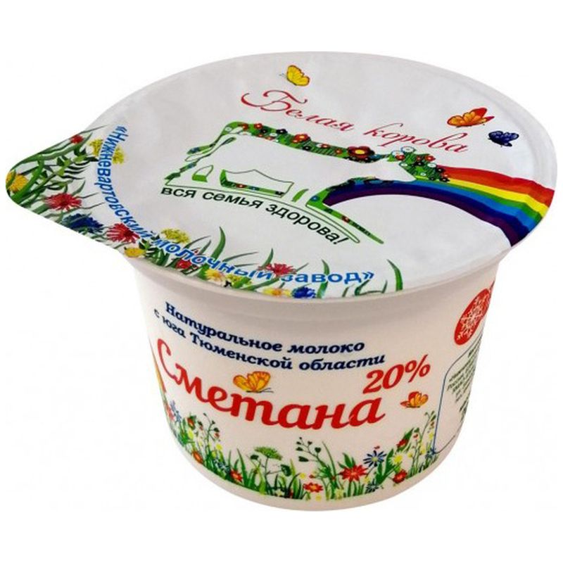 

Сметана Белая Корова 20%