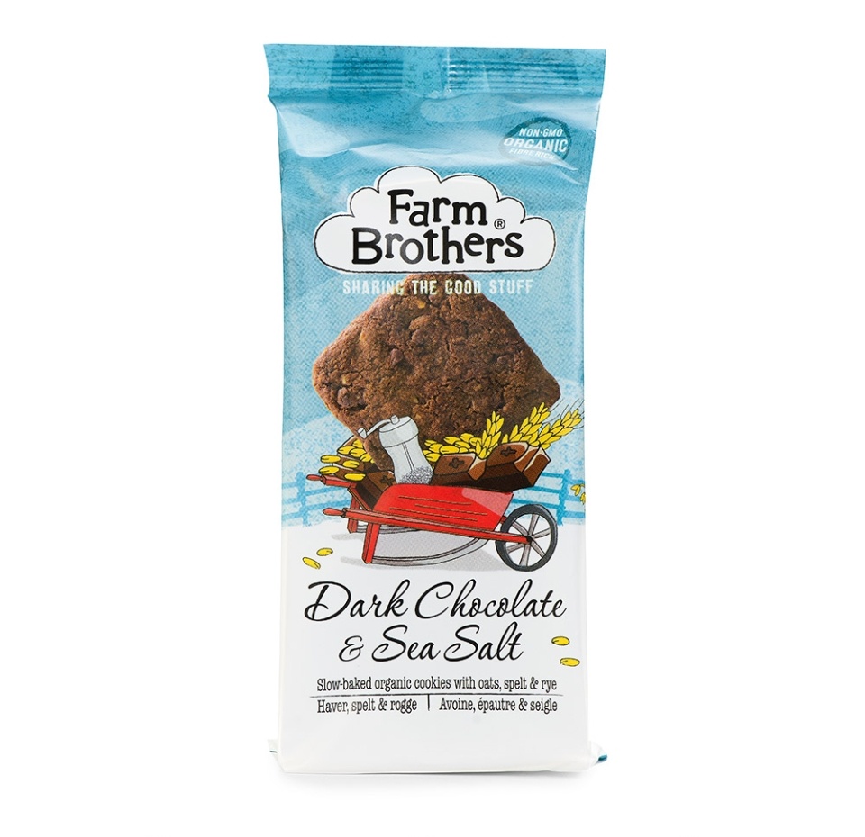 

Печенье Farm Brothers Темный шоколад и морская соль 150 г