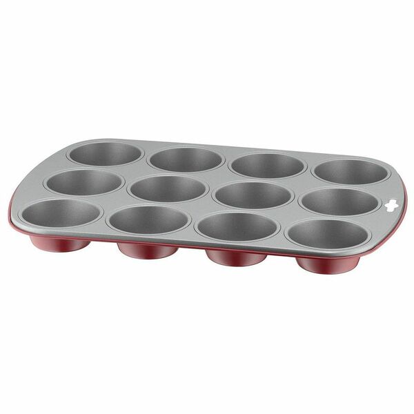 Форма для выпечки Kaiser на 12 кексов 38х27см цвет оранжевый