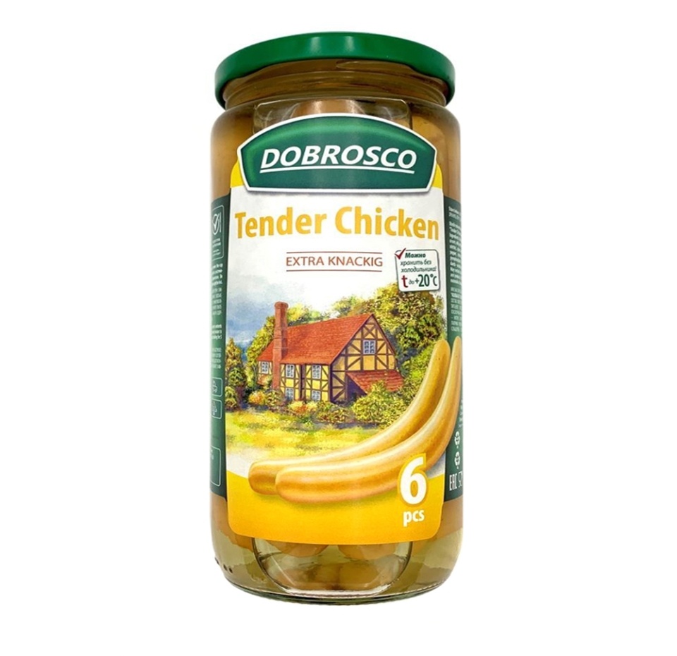 

Куриные колбаски в банке, DOBROSCO
