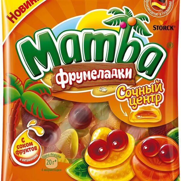 Жевательный мармелад Mamba сочный центр, 70 г