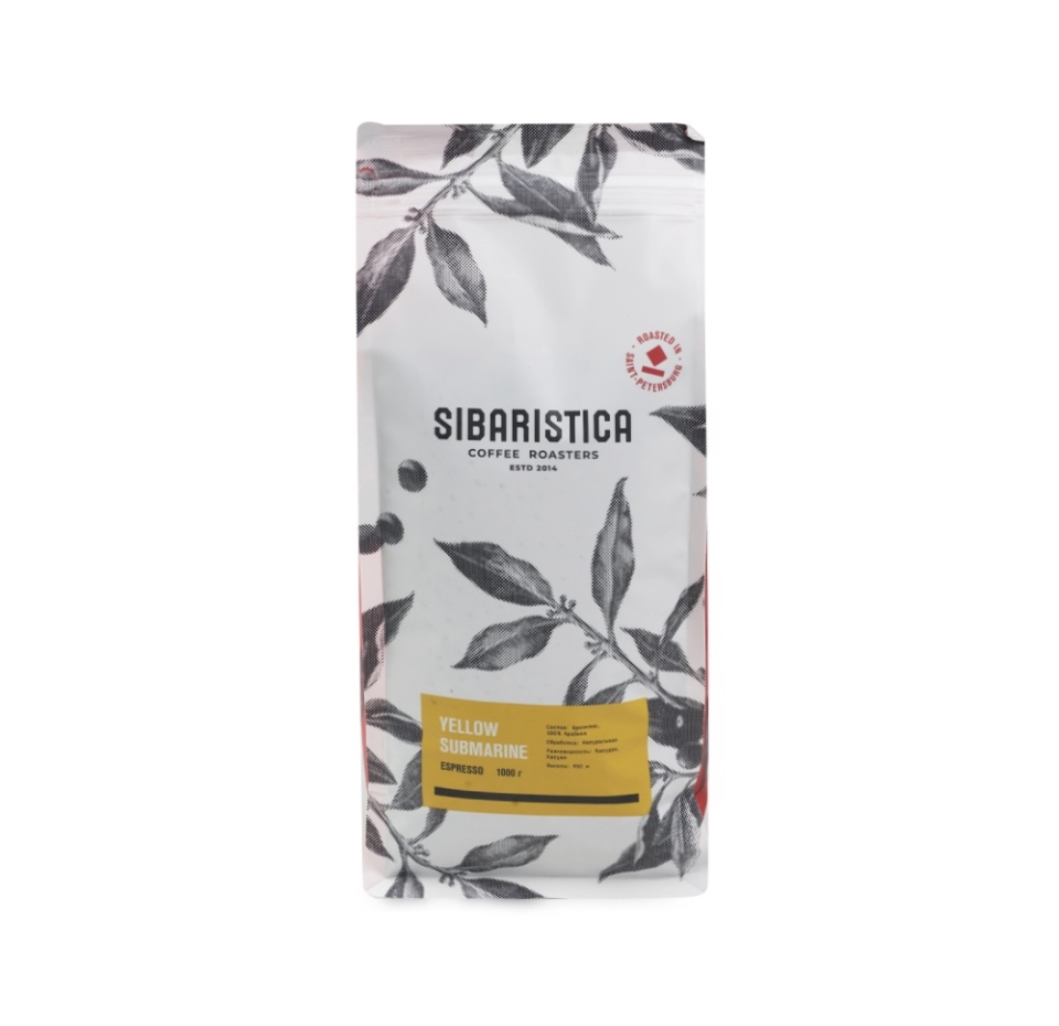 

Кофе в зернах Sibaristica Yellow Submarine 1000 г, Россия