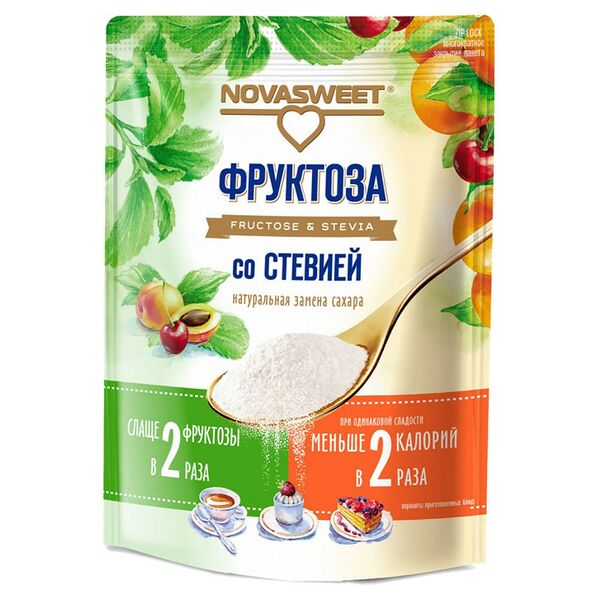 Фруктоза Novasweet со Стевией д/п 250г