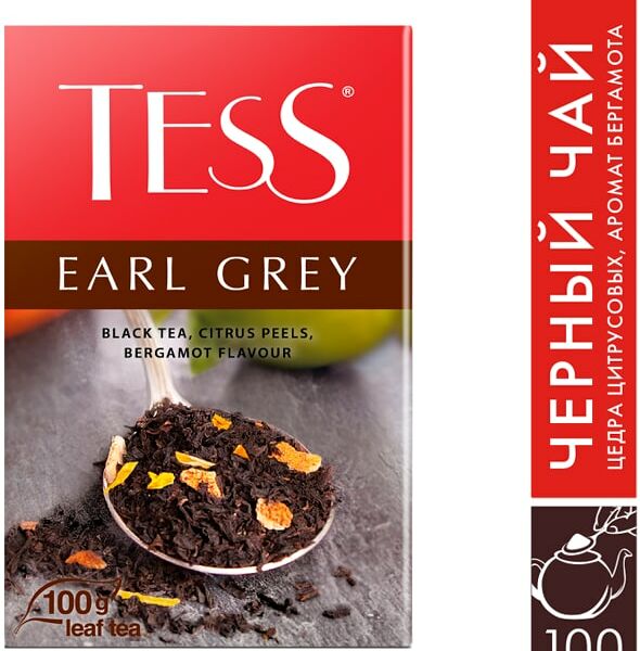 Чай черный Tess Earl Grey 100г