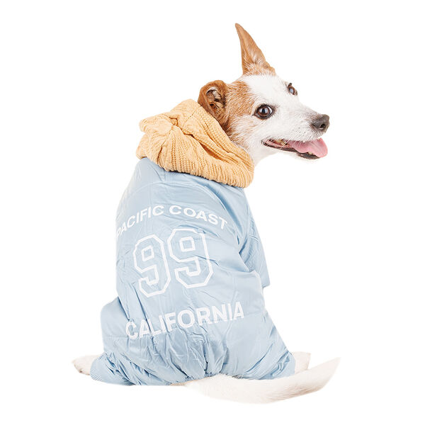 Комбинезон с капюшоном для собак 2XL голубой унисекс