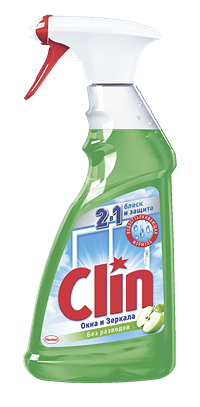 Чистящее средство Clin Окна и Зеркала 2в1 Блеск и защита универсальное