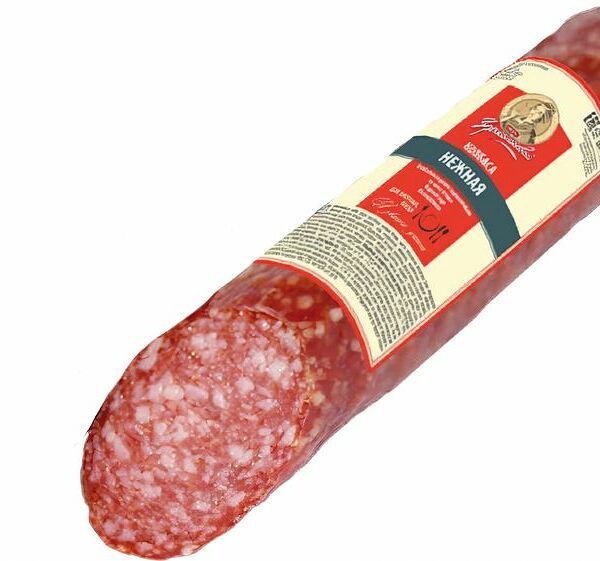 Колбаса МПК Чернышевой Нежная сырокопченая полусухая 300г