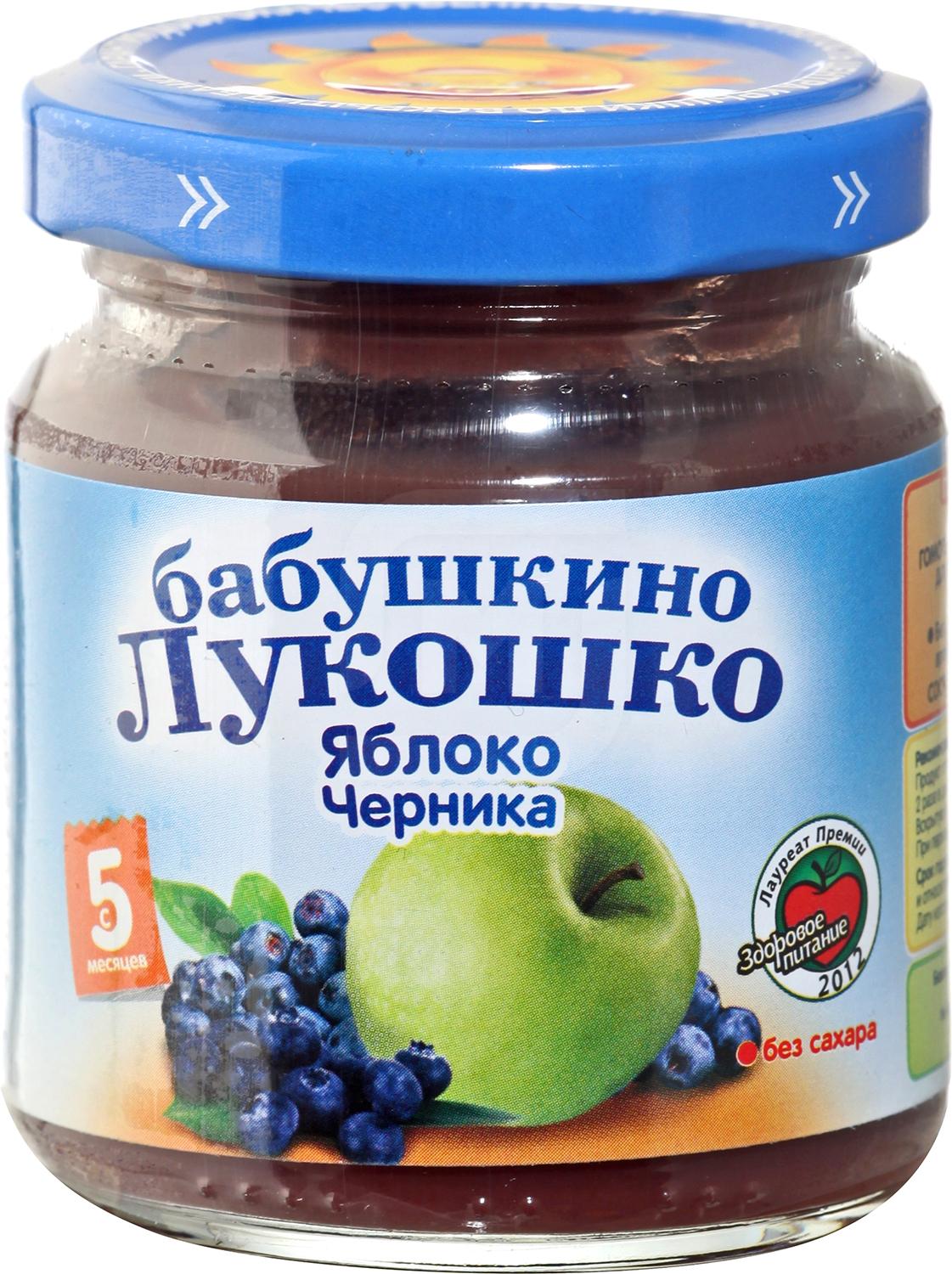 

Пюре Бабушкино Лукошко Яблоко черника