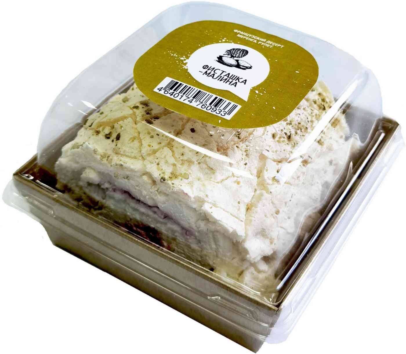 

Рулет меренговый ЛЕНТА FRESH Фисташка-малина, весовой