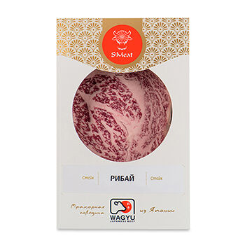 Стейк Рибай зернового откорма Wagyu a4 Japanese beef