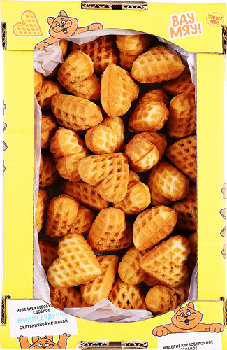 Изделие хлебобулочное сдобное Вау Мяу! Минисердечко