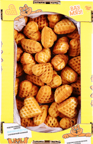 

Изделие хлебобулочное сдобное Вау Мяу! Минисердечко 400 г