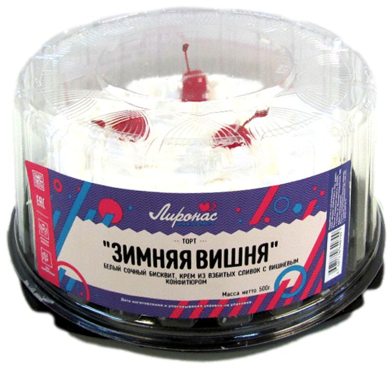 

Торт Лиронас Зимняя вишня 500 г