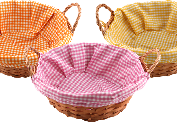 Лукошко декоративное 25х8см, в ассортименте