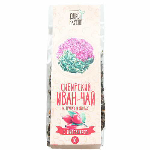 Напиток чайный иван-чай с плодами шиповника ТМ Дико вкусно