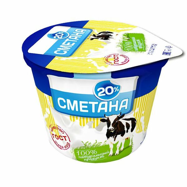 Сметана Волжаночка 20%
