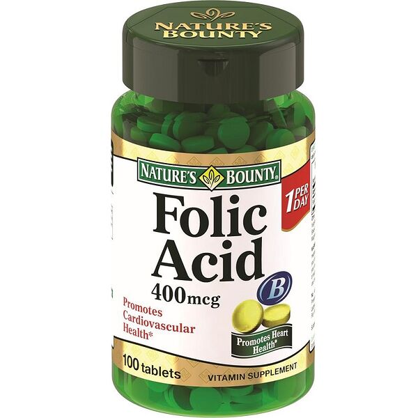 Нэйчес Баунти Фолиевая Кислота 400мкг таб.№100