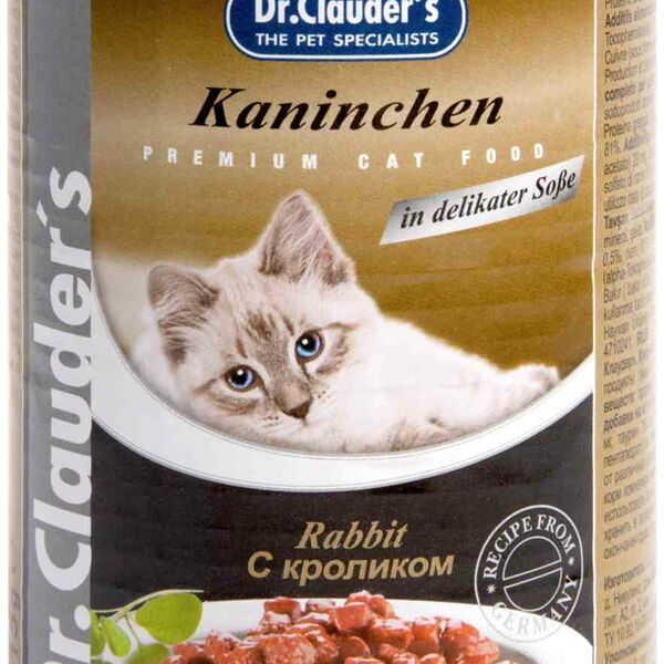 Корм для кошек Dr. Clauder's Kaninchen с кроликом