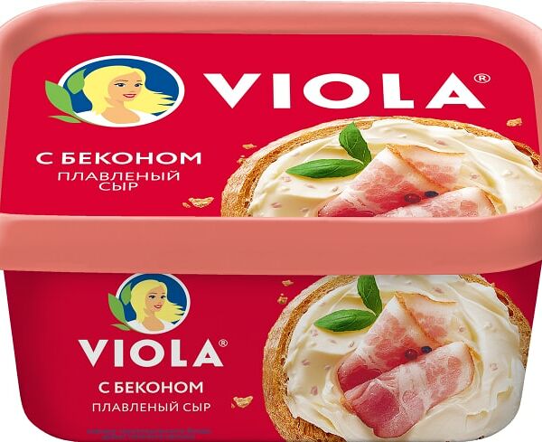Сыр плавленый Viola с беконом 50% 400 г