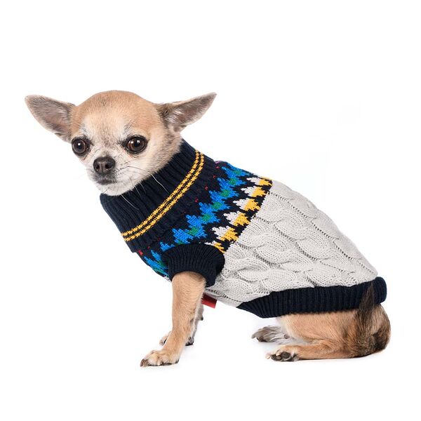 Свитер для собак 55см 4XL серый (унисекс)