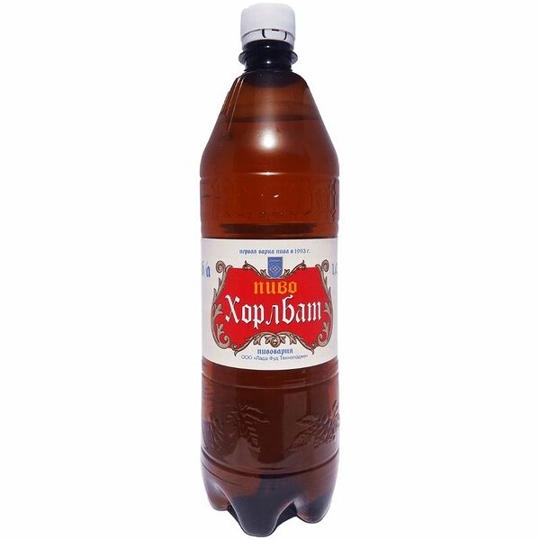 Пиво безалкогольное Хорлбат светлое фильтрованное, 1л