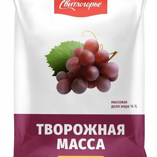 Масса творожная Свитлогорье с изюмом 14% БЗМЖ