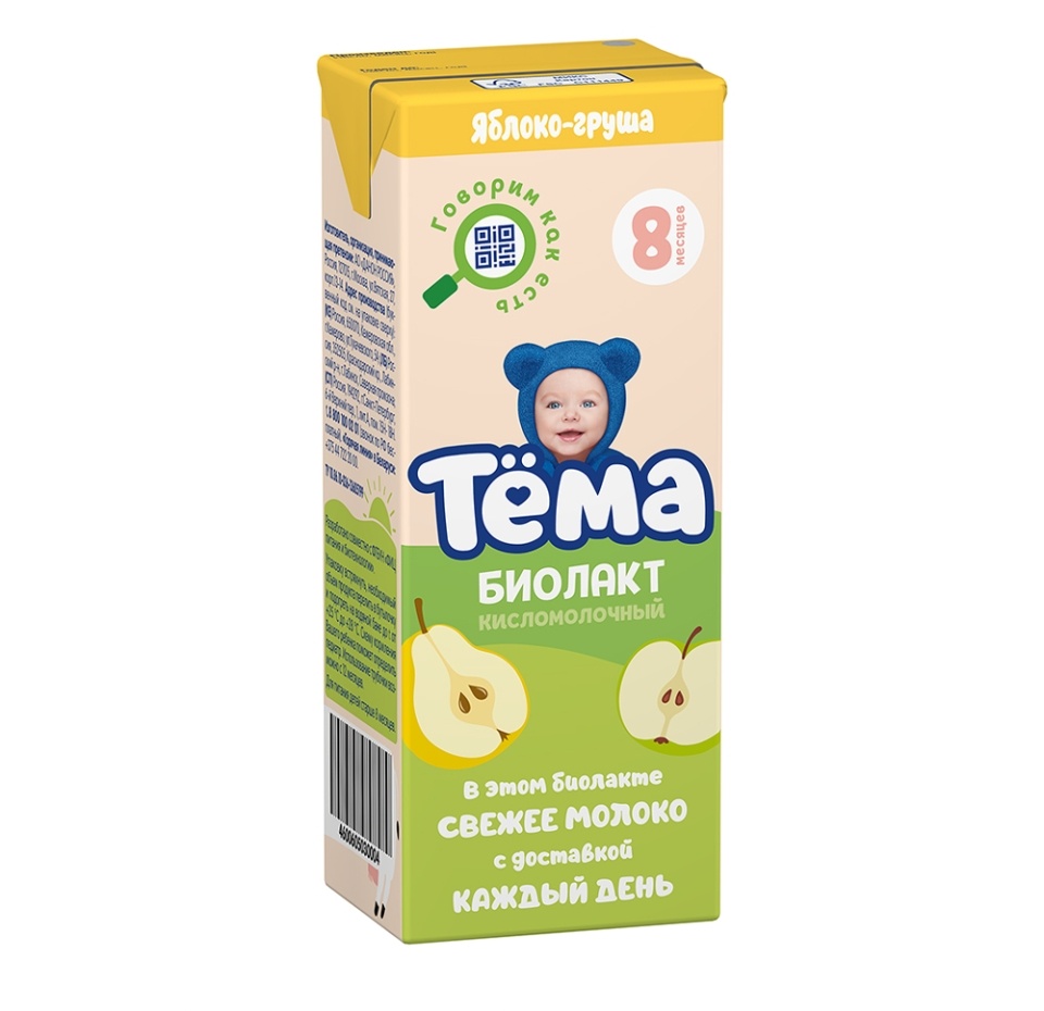

Биолакт Тёма Яблоко-Груша 3% 206 г