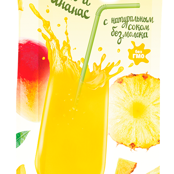 Десерт взбитый МАРИАЙС Fruzzzy, с ароматом манго и ананаса, эскимо