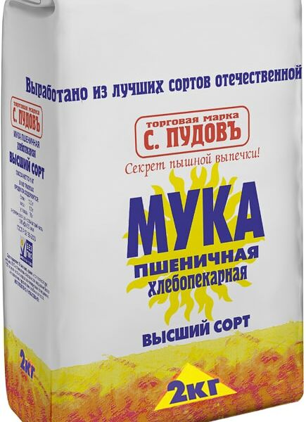 Мука С.Пудовъ Пшеничная высший сорт 2кг