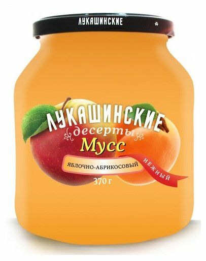 Мусс Лукашинские десерты яблочно абрикосовый