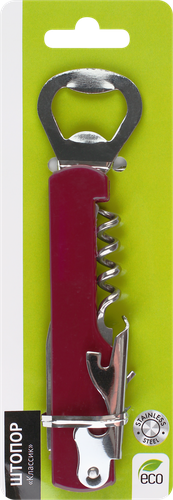 

Штопор Классик 14х3,5см, нержавеющая сталь, полипропилен, в ассортименте, Арт. 884-045