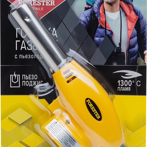 Горелка газовая FORESTER Mobile, с пьезоподжигом и регулировкой пламени, Арт. MG-2