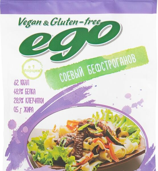 Мясо соевое EGO Бефстроганов