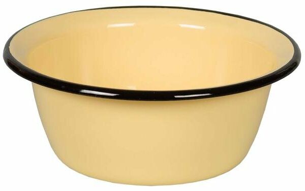 Миска Стальэмаль кремовая, 0,8 л