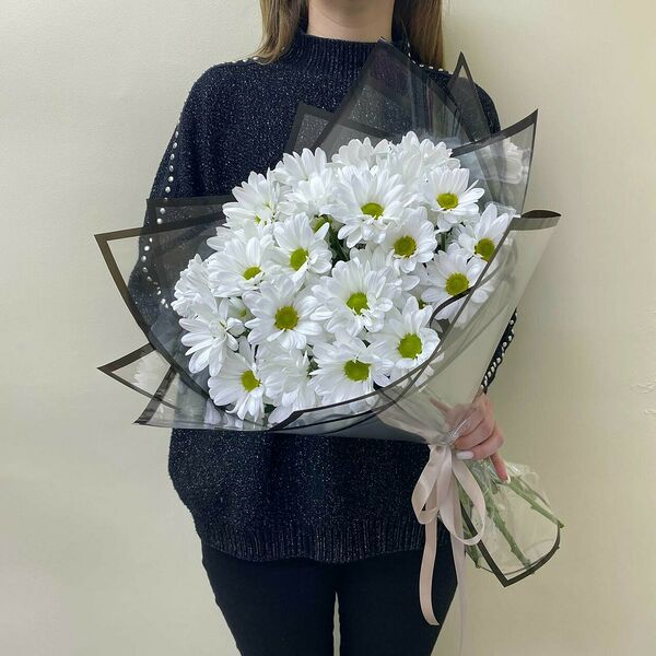 Монобукет из хризантемы Баккарди