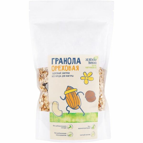 Гранола Ореховая Зелёная Линия, 300г