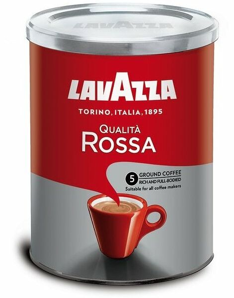 Кофе молотый Lavazza Qualita Rossa, металлическая банка